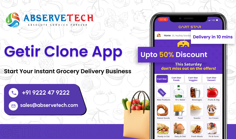 Getir Clone App: Start Your Instant Grocery Delivery Business