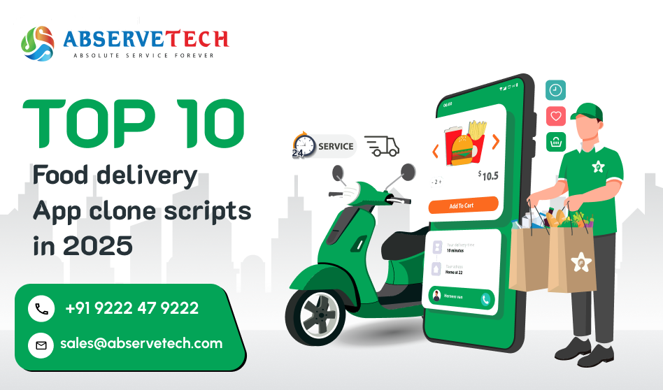 Top 10 Food Delivery App Clone Scripts in 2025