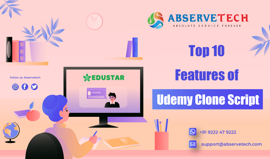 Top 10 Features of Udemy Clone Script