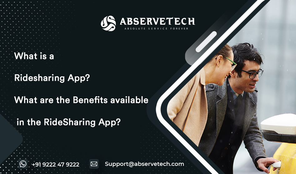 What is a ridesharing app? What are the benefits available in the ridesharing app?