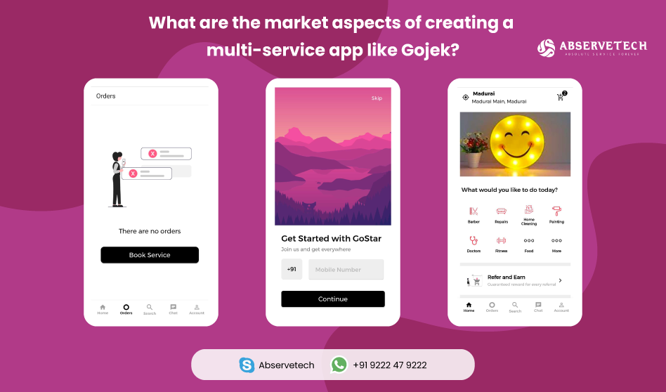 What are the market aspects Of creating A multi-service app like gojek?