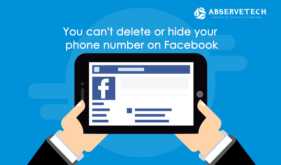 You can’t delete or hide your phone number on Facebook