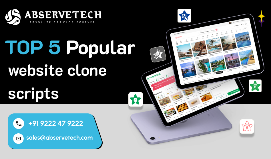 Top 5 Popular Website Clone Scripts