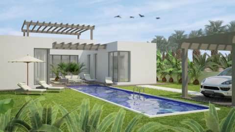 Fantastisk villa med privat basseng og takterrasse – Nybygg med 3 soverom