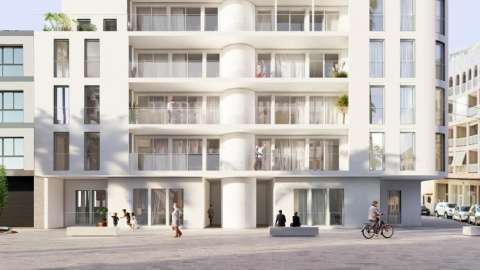 Ny leilighet med takterrasse – 50 meter fra stranden