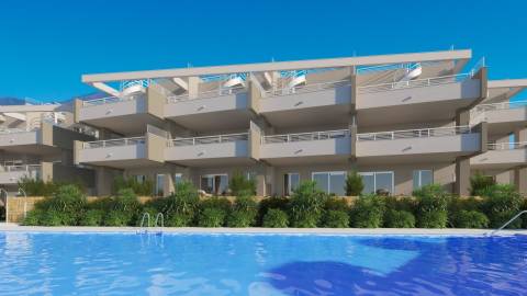 Nøkkelferdig leilighet med takterrasse og havutsikt – Estepona Golf