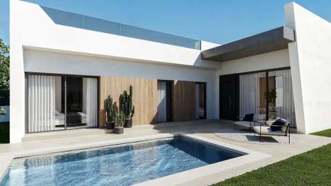 Nybygd villa i San Miguel de Salinas – Privat basseng og takterrasse