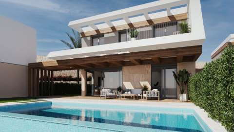 Nybygd villa med havutsikt – Privat basseng og takterrasse