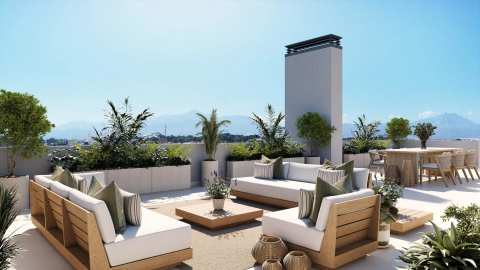 Ny leilighet med takterrasse – Fellesbasseng og 4 soverom