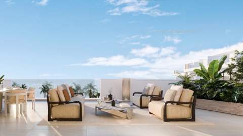 Nybygd leilighet med takterrasse