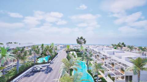 Ny leilighet med takterrasse – Gangavstand til strand og fellesbasseng