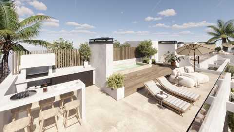 Ny leilighet med takterrasse og privat basseng – 300 meter fra stranden i Estepona
