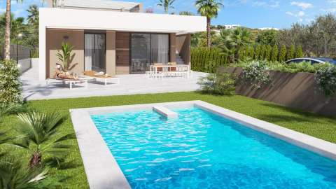 Nybygd villa med takterrasse – Havutsikt og 3 soverom