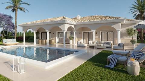 Nybygd villa med privat basseng