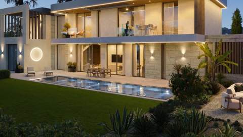Fantastisk villa med havutsikt – Nybygg med privat basseng