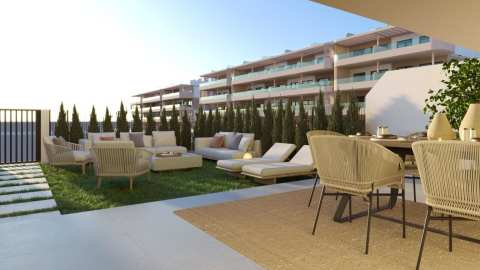 Nybygd leilighet med takterrasse og fellesbasseng