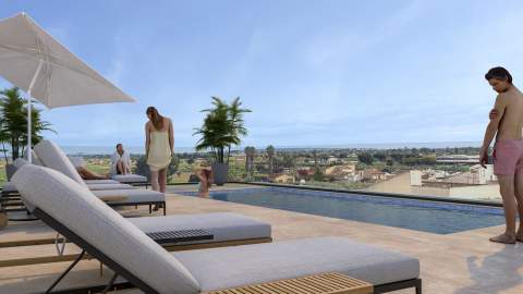 Ny leilighet med takterrasse og fellesbasseng