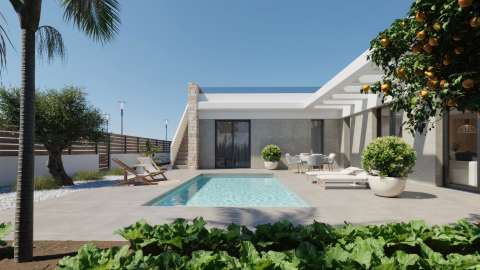 Eksklusiv villa med takterrasse og privat basseng