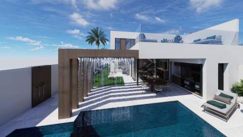 Eksklusiv villa med havutsikt – Takterrasse og privat basseng