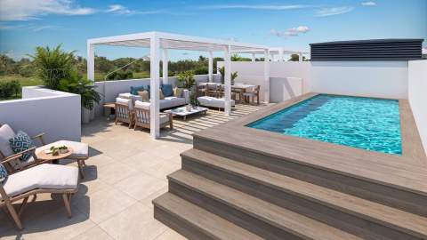 Ny leilighet med takterrasse – 3 soverom og fellesbasseng