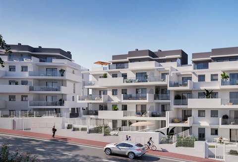 Ny leilighet med terrasse – Fellesbasseng og golfbane