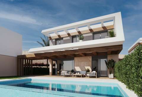 Nybygd villa med havutsikt – Privat basseng og takterrasse