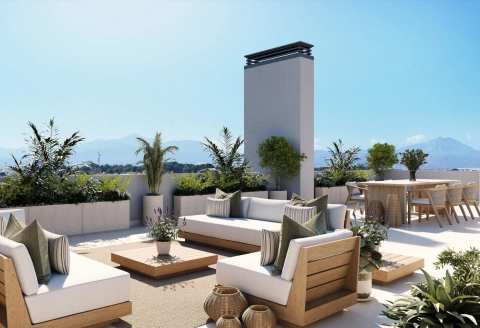 Ny leilighet med takterrasse – Fellesbasseng og 3 soverom