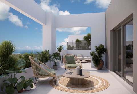 Ny leilighet med havutsikt – Fellesbasseng og 37 m² terrasse