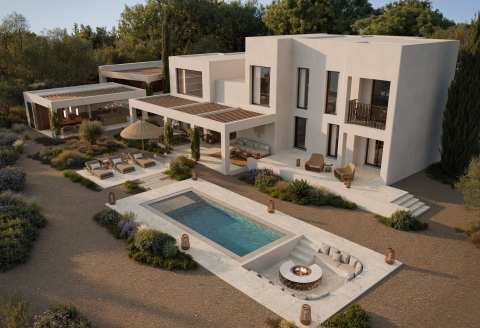 Kjempeflott villa med privat basseng – Nybygg og 200 meter fra stranden