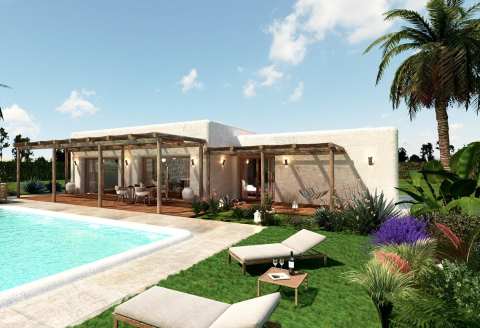 Nybygd villa med privat basseng – 3 soverom og 10 000 m² tomt