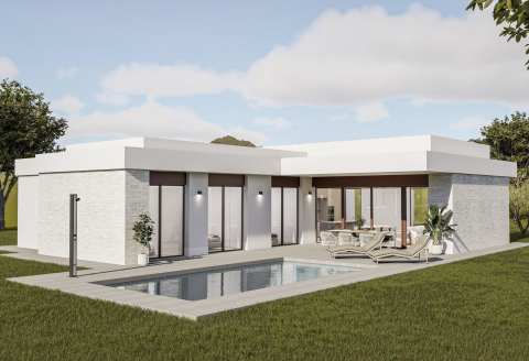 Kjempeflott villa med privat basseng – 3 soverom og 10 000 m² tomt