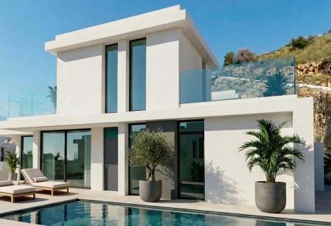 Kjempeflott nybygd villa – Privat basseng og 120 m² terrasse