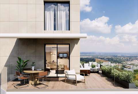 Leilighet – Takterrasse, havutsikt, privat basseng, 3 soverom og 80 m²