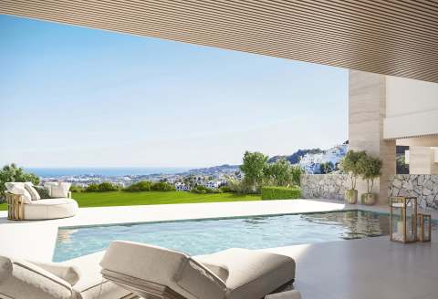 Eksklusiv villa med havutsikt – Takterrasse og privat basseng