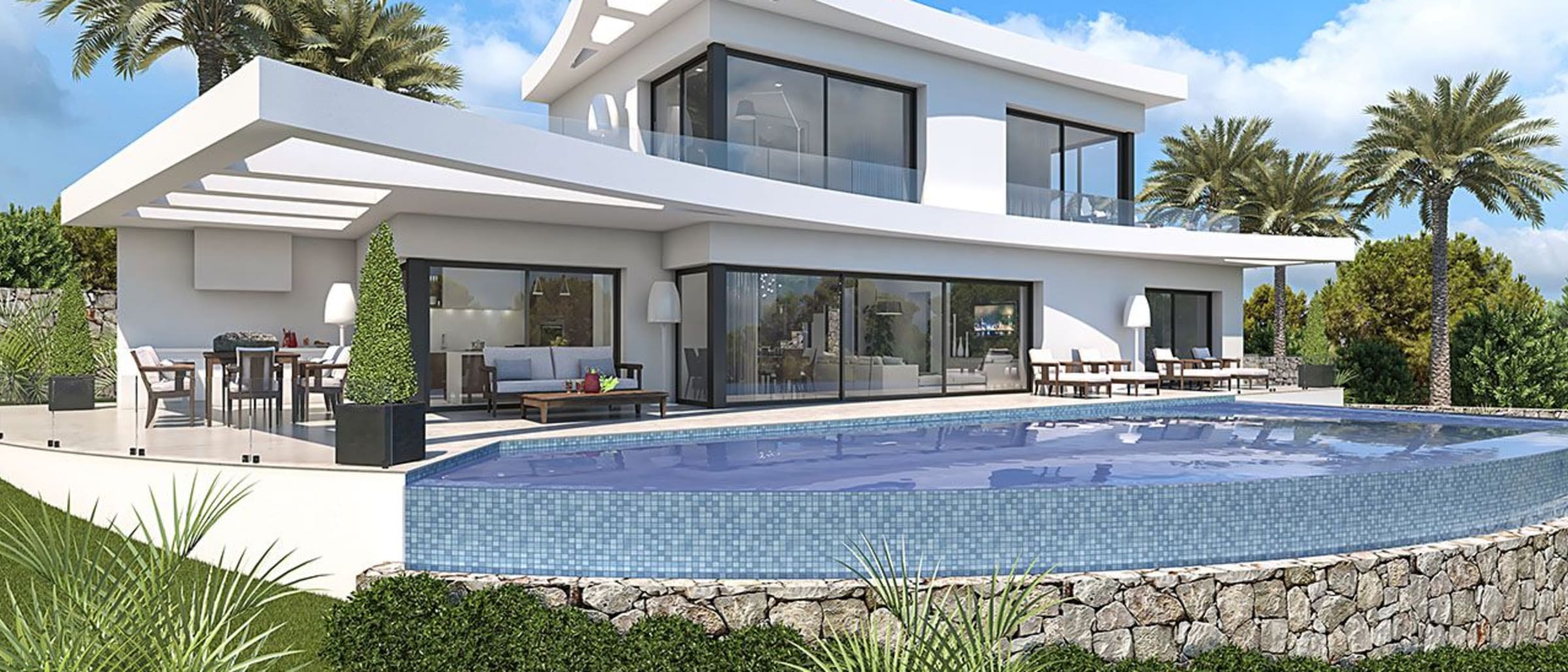 3511PEG Modern new construction villa with sea views for sale in Pego - Image 1