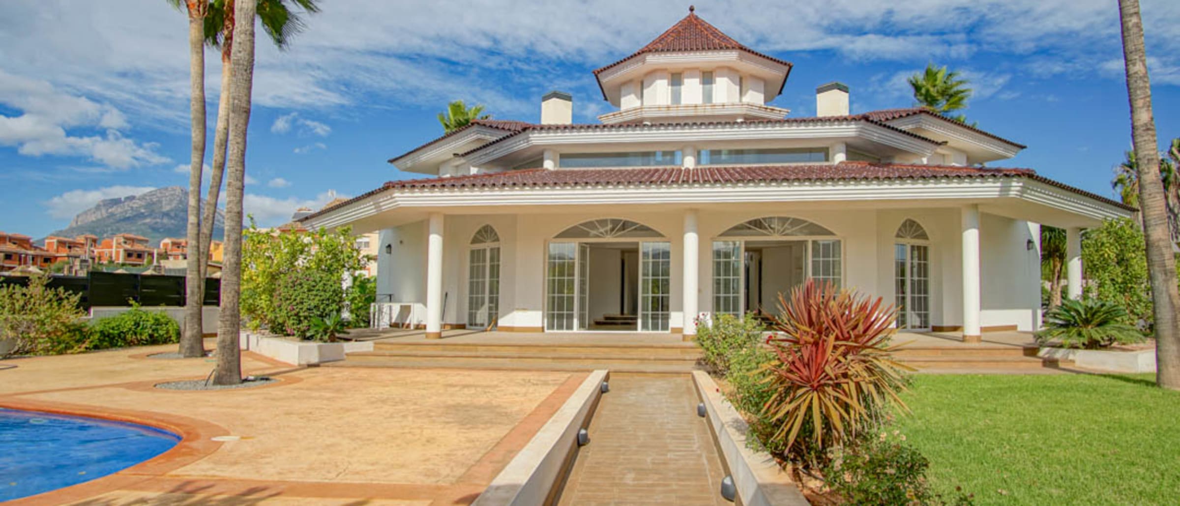 7030ALF New Architectural Colonial Villa for sale in Alfaz del Pi Alicante - Image 1