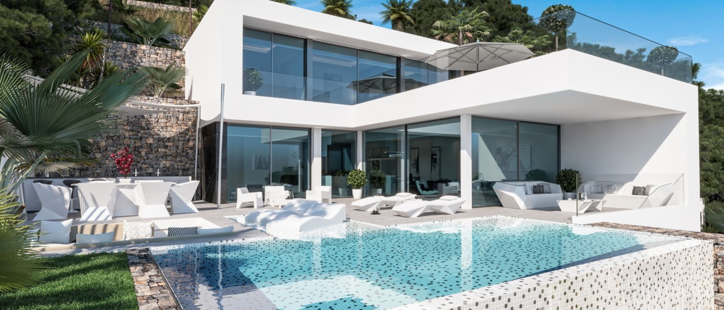 3230CAL New build villa with sea views for sale in Calpe - Image 1