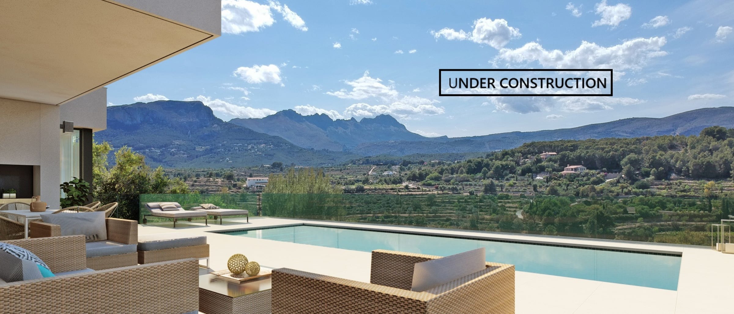 4473CAL New build villa under construction with panoramic views for sale in Calpe - Image 1