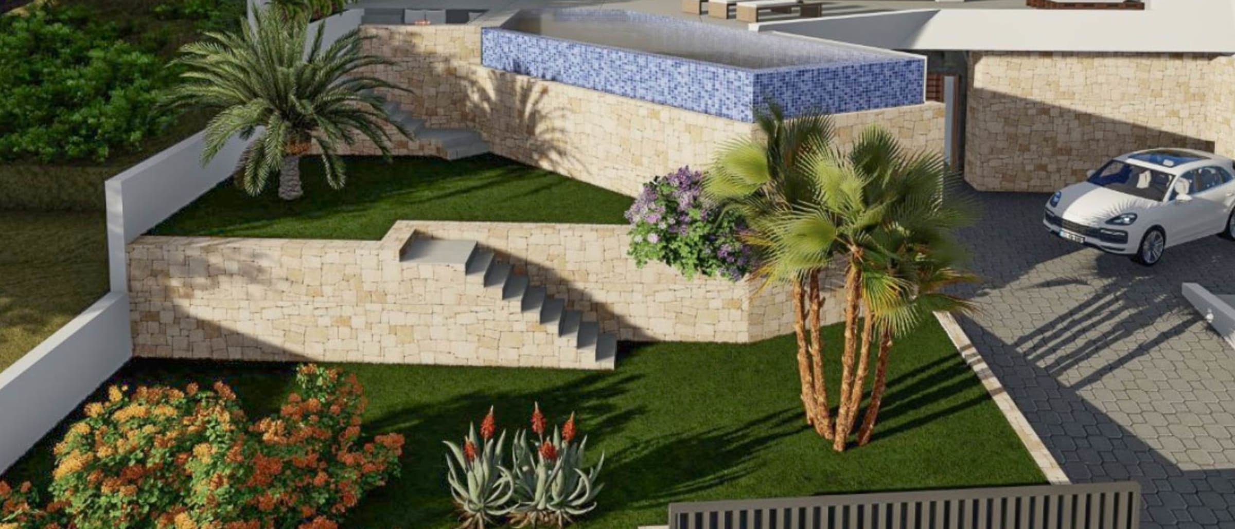 8245CAL Modern villa project with building license for sale in Calpe. - Image 1