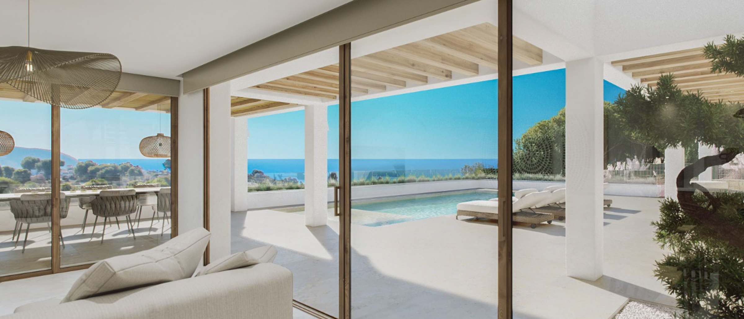 8325MOR Villa project with sea views, under construction, for sale in Moraira. - Image 1