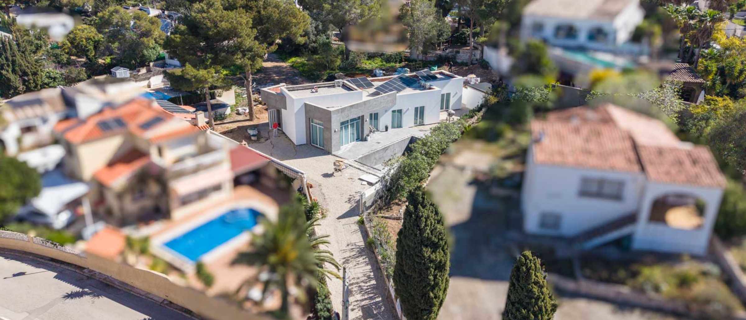 8329CAL Modern villa to be finished for sale in Calpe. - Image 1