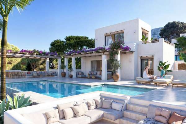 8273DEN Ibizan-style villa project for sale with pool, very close to the beach. - Image 3