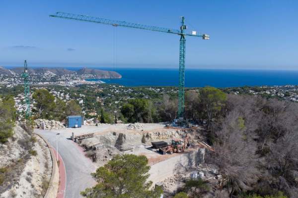 8300MOR Modern villa under construction with panoramic sea views for sale in Moraira. - Image 3
