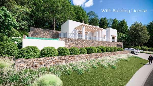 7100JAV New build Ibiza style villa with building license for sale in Jávea - Image 1