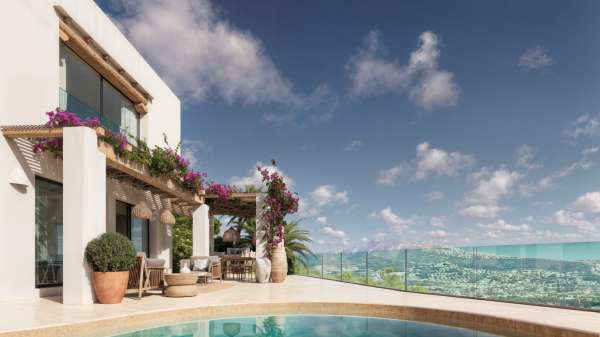 7105MOR | Ibiza-Style Villa with Panoramic Views for Sale in Moraira - Image 4