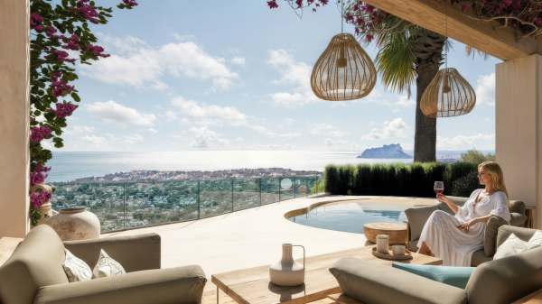 7105MOR | Ibiza-Style Villa with Panoramic Views for Sale in Moraira - Image 5