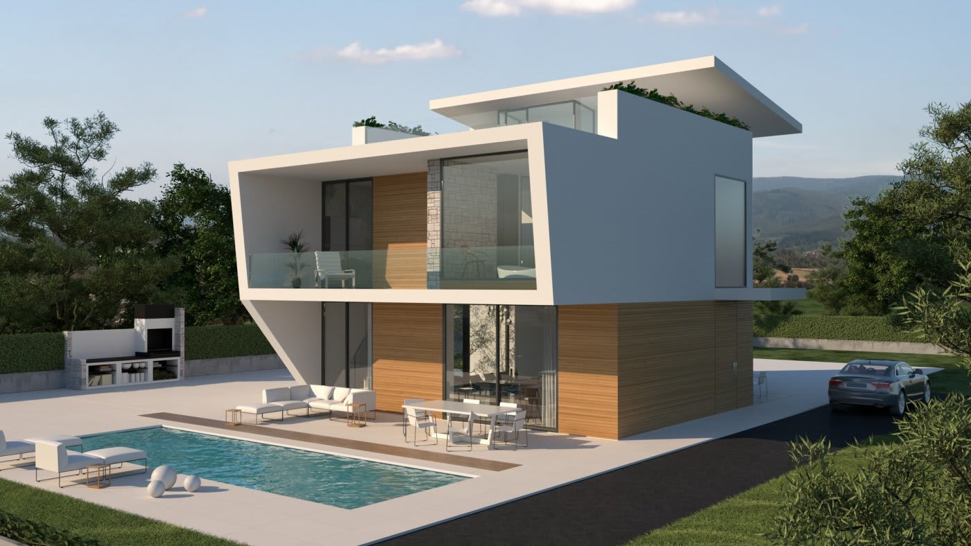 Ny villa med takterrasse og privat basseng – 250 meter fra stranden, bilde 1