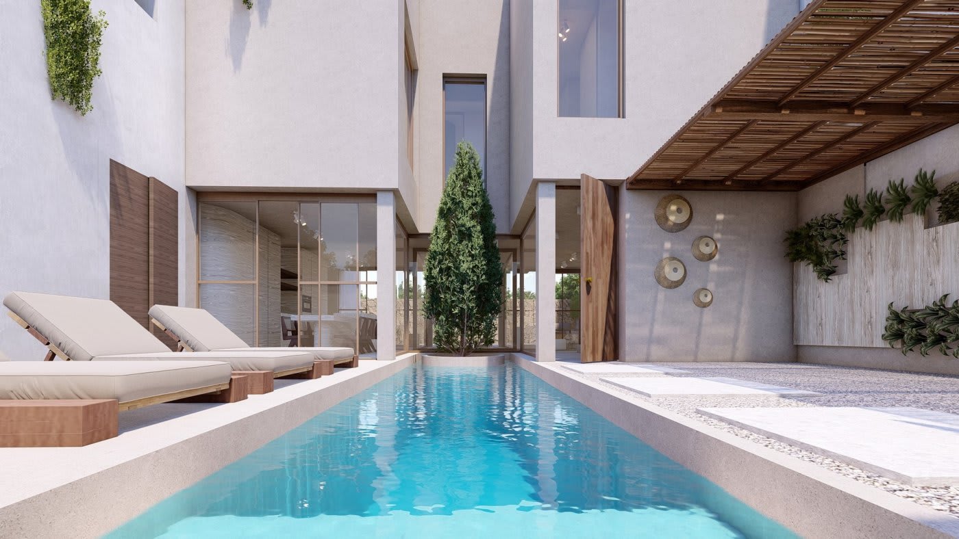 Nybygd villa med takterrasse – Privat basseng og 3 soverom, bilde 1