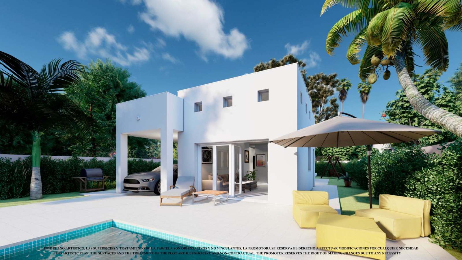 Ny villa med solarium og stor tomt – Mulighet for privat basseng, bilde 1