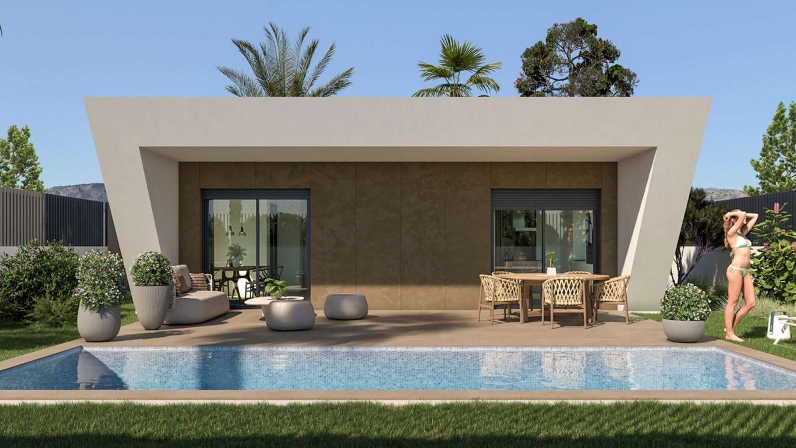 Ny villa med privat basseng, bilde 1